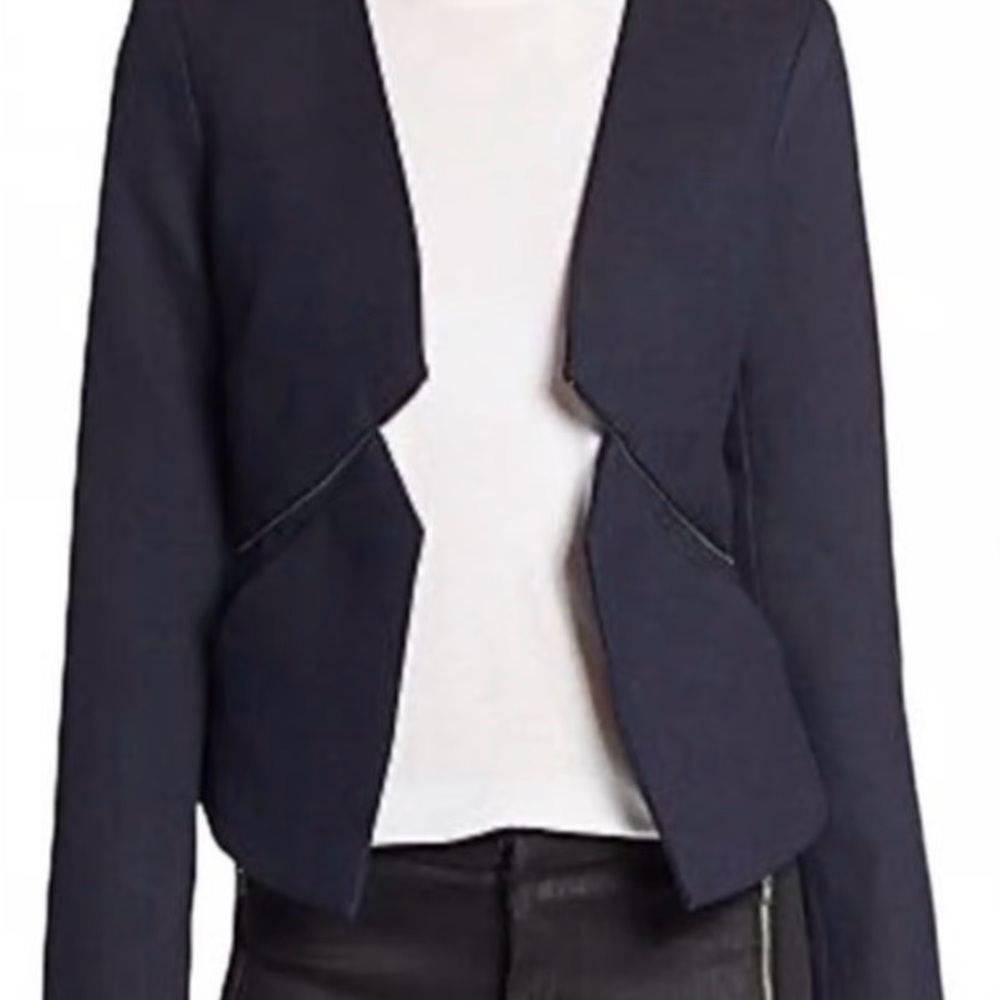 French Connection Apollo Open-Front Navy Women's Blazer